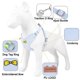 thumbnail image 4 of Conjunto de arnés y correa de pana de verano para perros pequeños y medianos, arnés transpirable para cachorros y gatos, correa para caminar para mascotas y chihuahuas, 4 of 5