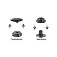 thumbnail image 3 of Unique Bargains 10 Sets Copper Snap Buttons, Press Buttons Metal Snap Fasteners 15mm, Black, 3 of 5