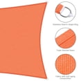 thumbnail image 3 of Yescom 2 Pack 12x8 Ft 97% UV Block Rectangle HDPE Sun Shade Sail Canopy Outdoor Pool, 3 of 10
