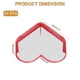 thumbnail image 2 of Uxcell Protecteurs d'Angle 24 Pcs Protecteurs d'Angle de Table Garde d'Angle de Meuble et Pare-Chocs de Bords (en Forme de Cœur, Rouge), 2 of 6