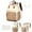Beige & Apricot, variant on Diaper Bag Backpack - Extra Large Diaper Bag for 2 Kids Twin, Travel Baby Bags for Mom Dad 25-37L Expandable with Changing Pad Earphone Hole, Apricot Black