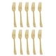 thumbnail image 4 of Suministros de decoración de vajilla desechable, juego de cubiertos premium resistentes, utensilios para restaurantes, fiestas y festivales. 10x tenedores dorados, 4 of 9