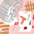 thumbnail image 3 of 1 pc Repair Tool Theme Cutting Dies Tool Kit Drill Carbon Steel Die Cuts Fence Wrench Screwdriver Embossing Stencil Template for Card Making Scrapbooking Photo Album Decoration, 3 of 8