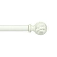 thumbnail image 6 of Urbanest 5/8" Single Telescoping Curtain Rod with Volle Finials, Weathered White, 28"-48", 6 of 8