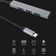 thumbnail image 4 of Concentrador USB de aleación de aluminio para oficina, portátil, adaptador de transferencia de expansión de 4 puertos, 4 of 5
