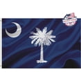 thumbnail image 1 of Bandera de Carolina del Sur de doble cara para exteriores: resistente, de 3 capas, con borde cosido de 4 filas y 2 ojales de latón., 1 of 7