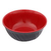 Kitchen Tableware Melamine Porriage Noodles Container Bowl Black Red 15cm Dia