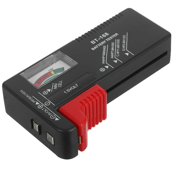 Probador de baterías universal para pilas de botón AA, AAA, CD, 9V y 1,5V (Modelo: BT-168)