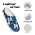 thumbnail image 5 of Lsque Alpaca Astronaut in Space Pattern Womens Comfort Cotton on Scuff With Memory Foam and Anti-skid Sole Slipper-35/36, 5 of 7