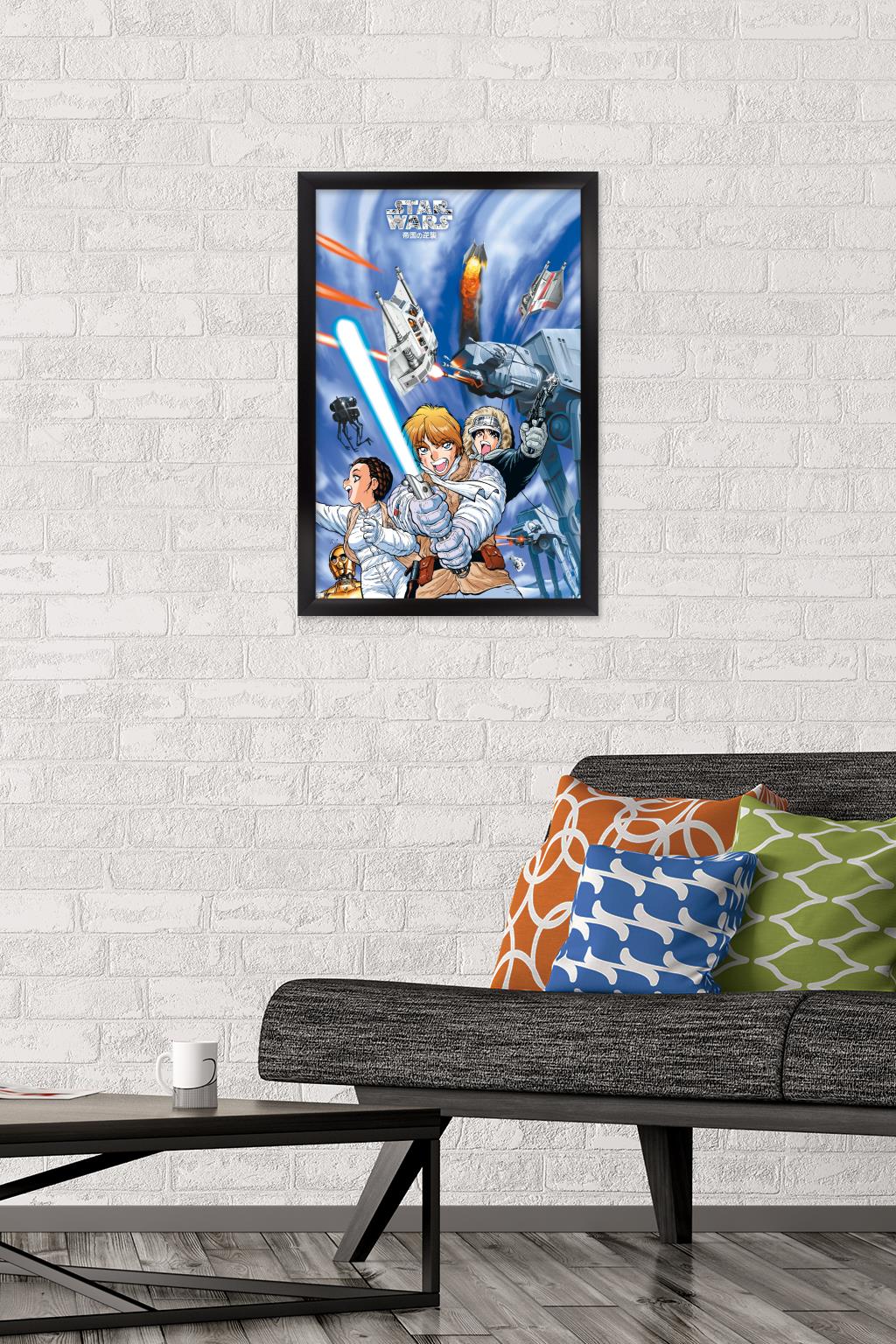 Star Wars: Manga Madness - Hoth Wall Poster, 14.725" x 22.375" Framed