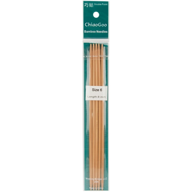 Double Point Knitting Needles 8" 5/PkgSize 6/4Mm