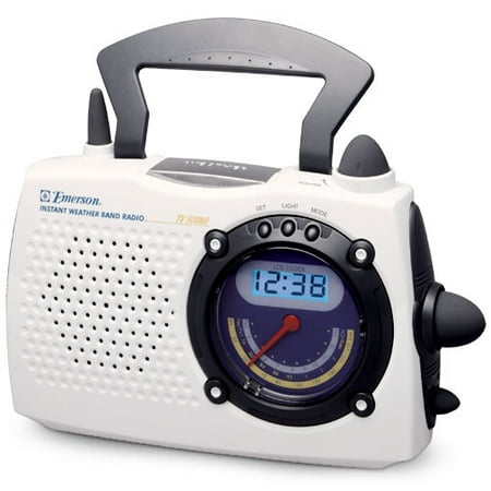 Emerson Instant Weather AM/FM/TV Portable Radio Clock