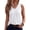 Creamy White, variant on MOYIKO Tank Tops for Women Summer Sleeveless V Neck Pleated Tops Loose Fit Casual Trendy Basic