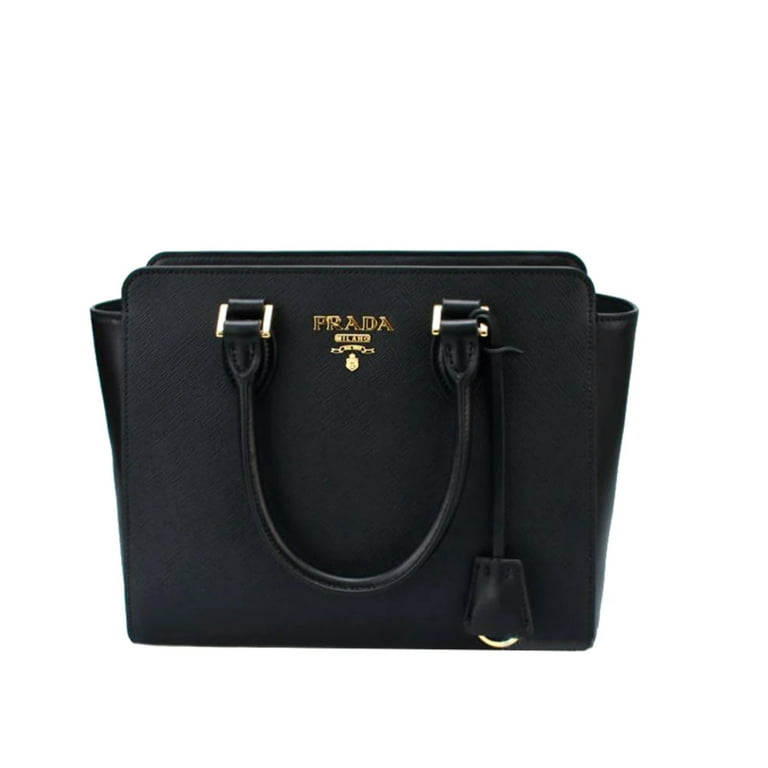 Prada Mini Saffiano Leather Shoulder Bag with Adjustable Strap