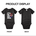thumbnail image 3 of It's In My DNA Croatian Flag Country Pride Cute Baby Rompers Baby Bodysuit (Black, 0-3 Months), 3 of 5