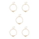 thumbnail image 1 of Qarigey Tobilleras en capas con cuentas estrella playa accesorios de tobillo para niñas oro Oro 5piezas Qarigey CBP253708, 1 of 1