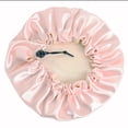 thumbnail image 3 of Bonnet en Satin pour Enfants Bonnet de Nuit Doux Ajustable Double, 3 of 3