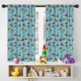 thumbnail image 5 of Blackout Kids Curtains,Cartoon Construction Vehicles Cranes Childrens Insulated Curtains Set Of 2,Bedroom Essentials,Toddler Room Decor 42"x54", 5 of 5