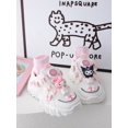 thumbnail image 2 of Cartoon My Melody Knob Button Laces Sneakers | Kuromi Girls Casual Shoes | Hello Kitty Cinnamoroll Cute Sport Shoes, 2 of 17