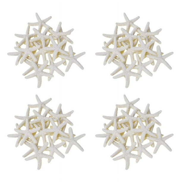 60 Piezas de Color Blanco Cremoso Lápiz Estrellas de Mar para Decoración de Bodas