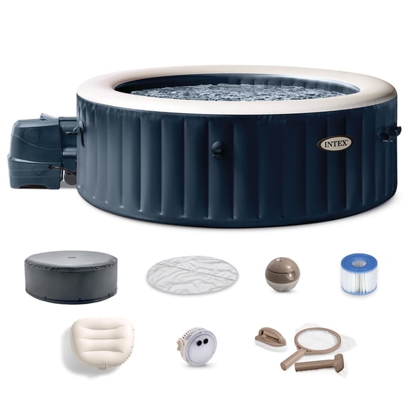 Intex 28429EP PureSpa Plus 77x28 Inch Hot Tub w/ Maintenance Accessory Kit