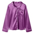 thumbnail image 5 of Toddler Baby Boy Girl Fall Winter Outfits Letter Printed Long Sleeve Sweatshirt Tops Pants Clothes Set 6-12 Months 12-24 Months 2t 3t 4t 5t 6t 7t 8t 9t Children(Purple,3-4 Years), 5 of 7