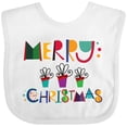 thumbnail image 3 of Inktastic Merry Christmas Holiday Gift Boys or Girls Baby Bib, 3 of 4