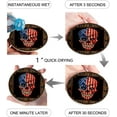thumbnail image 1 of RYLABLUE Independence Day Skull Vintage American Flag Set of 8 Round Coaster for Drinks, Absorbent Ceramic Stone Coasters Cup Mat with Cork Base for Home Kitchen Room Coffee Table Bar Decor, 1 of 4