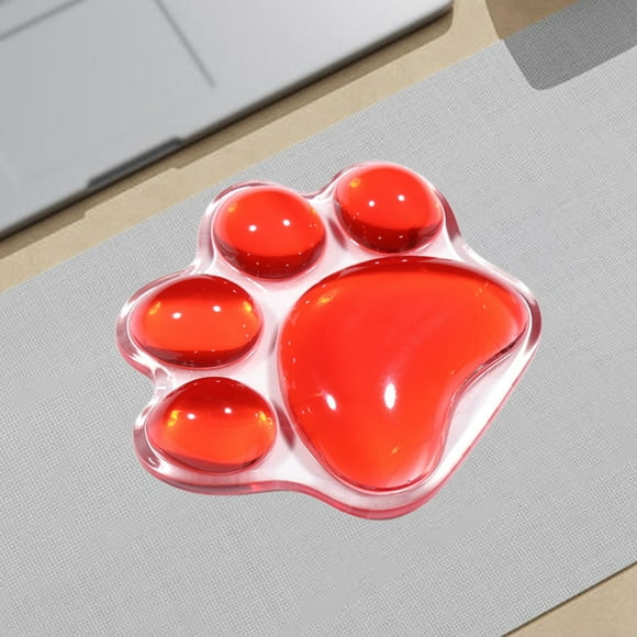 pstuiky Cat Claw Wrist Rest Pad Ergonomic Terrace Slope Design for Carpal Tunnel Relief Soft Slow Rebound Foam with Lycra Cover 12X10X1Cm Mouse Pad Companion