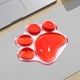 thumbnail image 1 of Alfombrilla ergonómica para ratón con diseño de garra de gato y reposamuñecas de silicona suave | Soporte de muñeca de gel transparente de color sólido | Alfombrilla antideslizante para juegos, 1 of 5