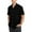Black, variant on Mens Shirts Casual Summer Classic Solid Color Pocket Single Cotton Short Sleeve Summer Tops