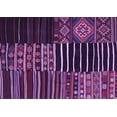 thumbnail image 1 of Ahgly Company Indoor Rectangle Patchwork Purple Transitional Area Rugs, 2' x 5', 1 of 4