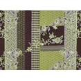 thumbnail image 2 of Zelouf Koshibo Print  , Sewing, DIY, Crafts Fabric by the Yard, 276 Choc/olive, 1 Yard, 2 of 2