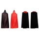 thumbnail image 5 of Disfraz de Cosplay de capa larga Unisex para adultos, capa exquisita transpirable amigable con la piel, vestido elegante con sombrero/cuello alto Disfraces de disfraces  rojo negro/bicapa 90 cm Qarigey AP012550-02, 5 of 6