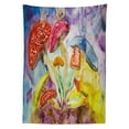 thumbnail image 3 of Ambesonne Psychedelic Tablecloth Rectangular Table Cover, Watercolor Forest, 60"x84", Multicolor, 3 of 4