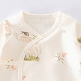thumbnail image 4 of CAUYDY Newborn Girl Pajamas Baby Long Sleeve Clothes for Boy Infant Soft Jumpsuit Fall Winter Preemie One-Pieces 0 3 6 9 12 18 24 Months Sizes 0-1 Months,Sky Blue, 4 of 4