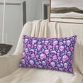 thumbnail image 5 of Sikiie Skull Rainbow Mushroom Print Plush Pillow Cover, Wrinkle-proof and Stain-resistant Pillow Protector without Pillow Core, Home Decoration-14"x20", 5 of 6