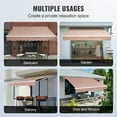 thumbnail image 6 of KFFKFF Patio Awning Retractable 10'x8' Awning Sunshade Shelter with Crank Handle, 6 of 9