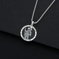 thumbnail image 3 of St Michael/St Christopher/Virgin Mary/St Jude Necklace Sterling Silver Amulet Pendant with 22+2 Inch Stainless Steel Chain Jewelry for Men & Women, 3 of 10