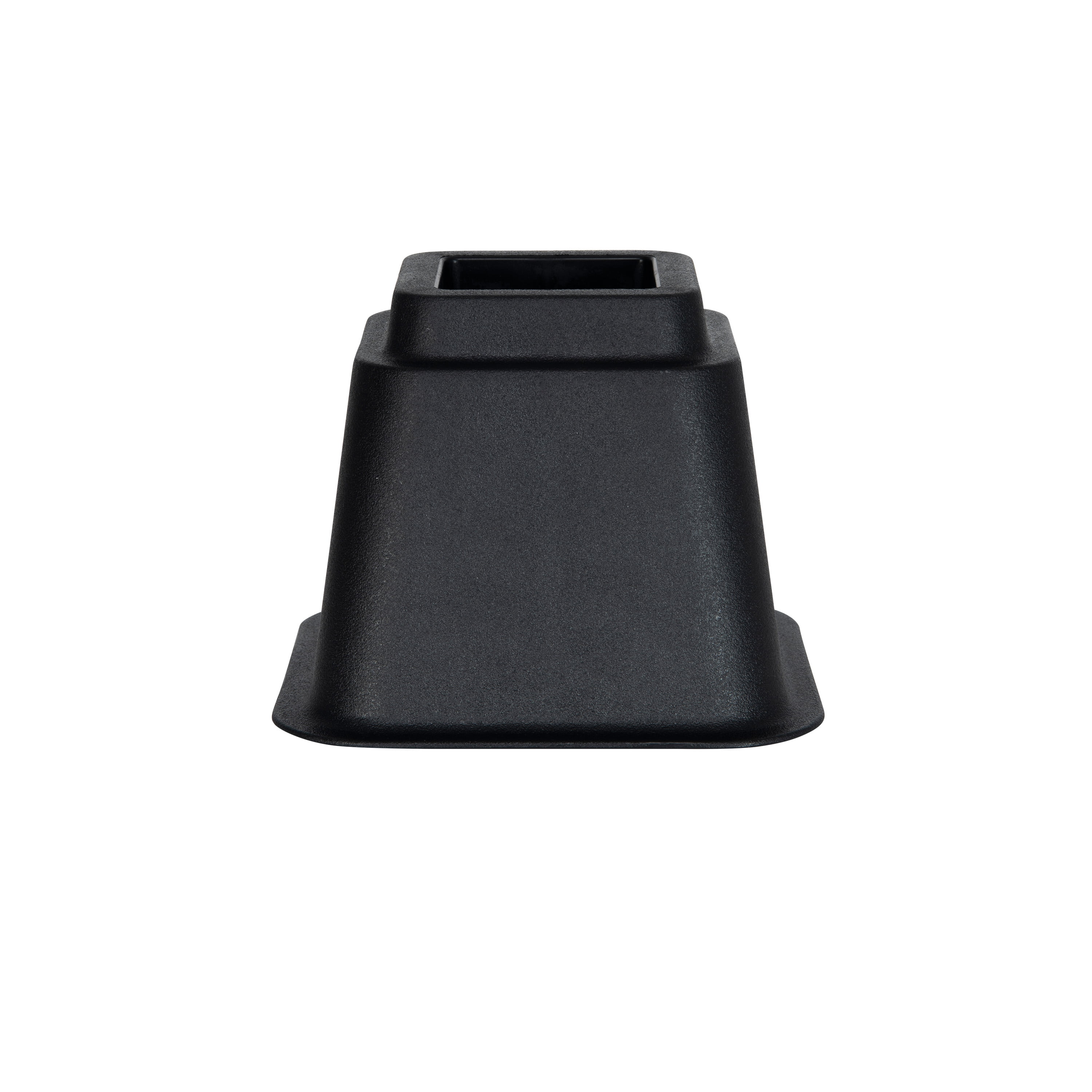 Simplify 8 Piece Plastic Adjustable 3", 5", or 8" Bed Risers Set, 4.5" x 4.5", Black