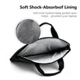 thumbnail image 4 of Laptop Bag Case 15.6in Computer Bag for Women Men, Shoulder Strap Carrying Briefcase Bag(Black), 4 of 6