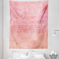 thumbnail image 1 of Salmon Tapestry, Bride Invitation Grunge Abstract Backdrop Floral Design Print, Fabric Wall Hanging Decor for Bedroom Living Room Dorm, 5 Sizes, Pale Pink and Salmon, by Ambesonne, 1 of 1