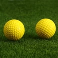 thumbnail image 1 of Minkissy soft indoor golf practice ball Training Balls Yellow Indoor Exercise 18PCS, 1 of 8