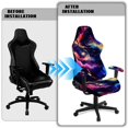 thumbnail image 5 of Liuqpwys Starry Sky Computer Chair Seat Slipcovers Stylish Rotating Backrest and Seat Protectors Easy to Install Colorful Office Decorations for Home Decor, Shop, Living Room, 5 of 8