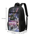 thumbnail image 3 of Mobile Suit Gundam Backpacks Lightweight Bookbags Casual Daypack For Travel Work Hiking, 3 of 7