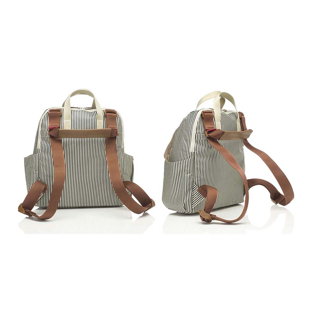 babymel robyn convertible backpack navy stripe