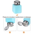 thumbnail image 4 of Disolvente Alcohol Dispensador 120ml(4oz) Empujar Abajo Líquido Dispensador Bomba con Sellado Inoxidable Acero Tapa para Acetona Limpiador Esmalte Removedor, Azul, 4 of 6