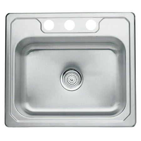 Sterling by Kohler Middleton® 1471X-3 Single Basin Drop In Kitchen Sink