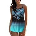 thumbnail image 3 of Womens Tankini Swimsuits Two Piece Floral Print Tank Tummy Control Bathing Suits With Boyshort, 3 of 8