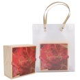 thumbnail image 1 of Juego de 2 cajas de regalo de madera para bodas, de PVC, exquisitas bolsas para dulces, accesorio para fiestas de cumpleaños, n.° 3, 1 of 14